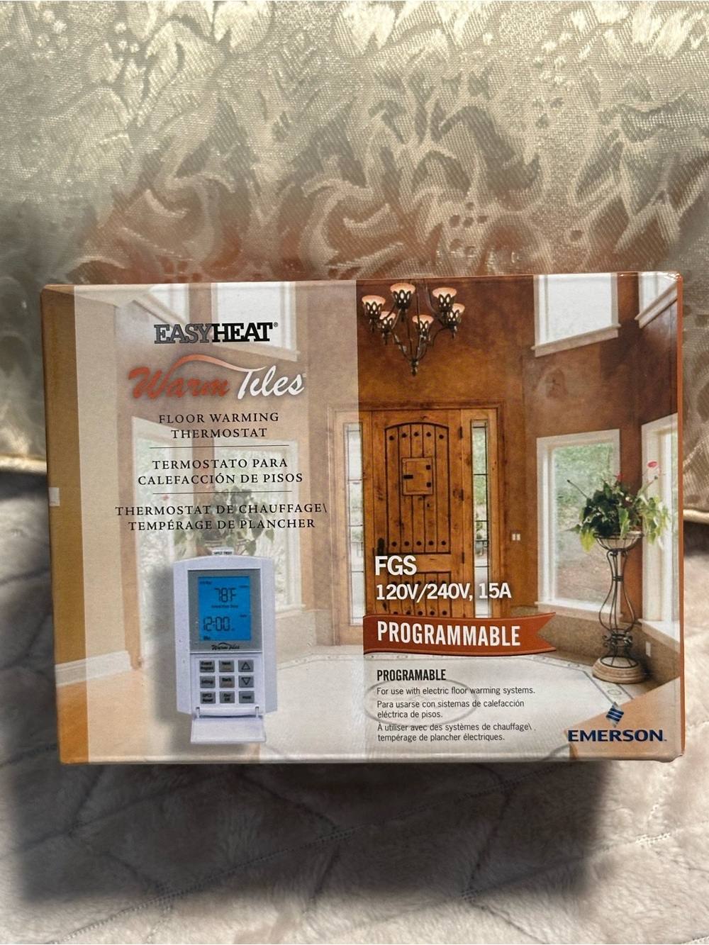 EasyHeat WarmTiles Programmable Floor Thermostat - White